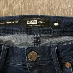 Barbell apparel straight athletic fit jeans